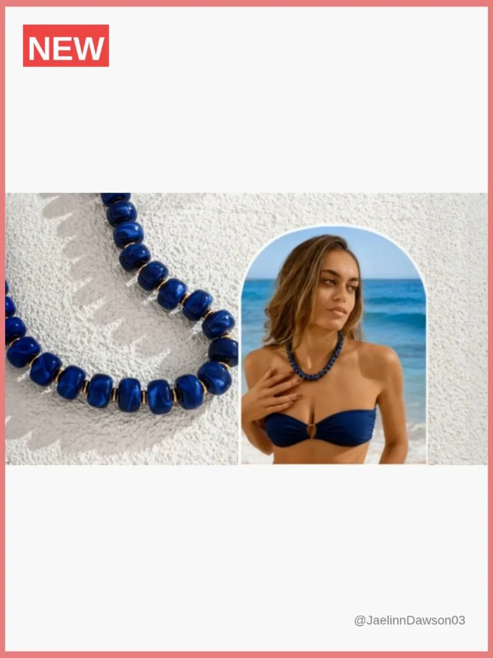 Chunky Beaded Necklace - Trendy Statement Boho Bubble Resin Choker